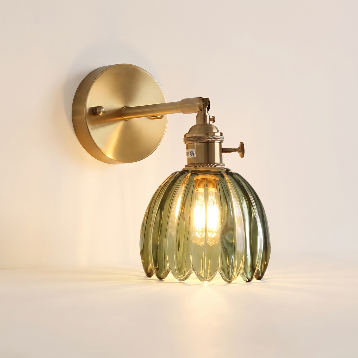 Freya Lotus Glass Wall Light