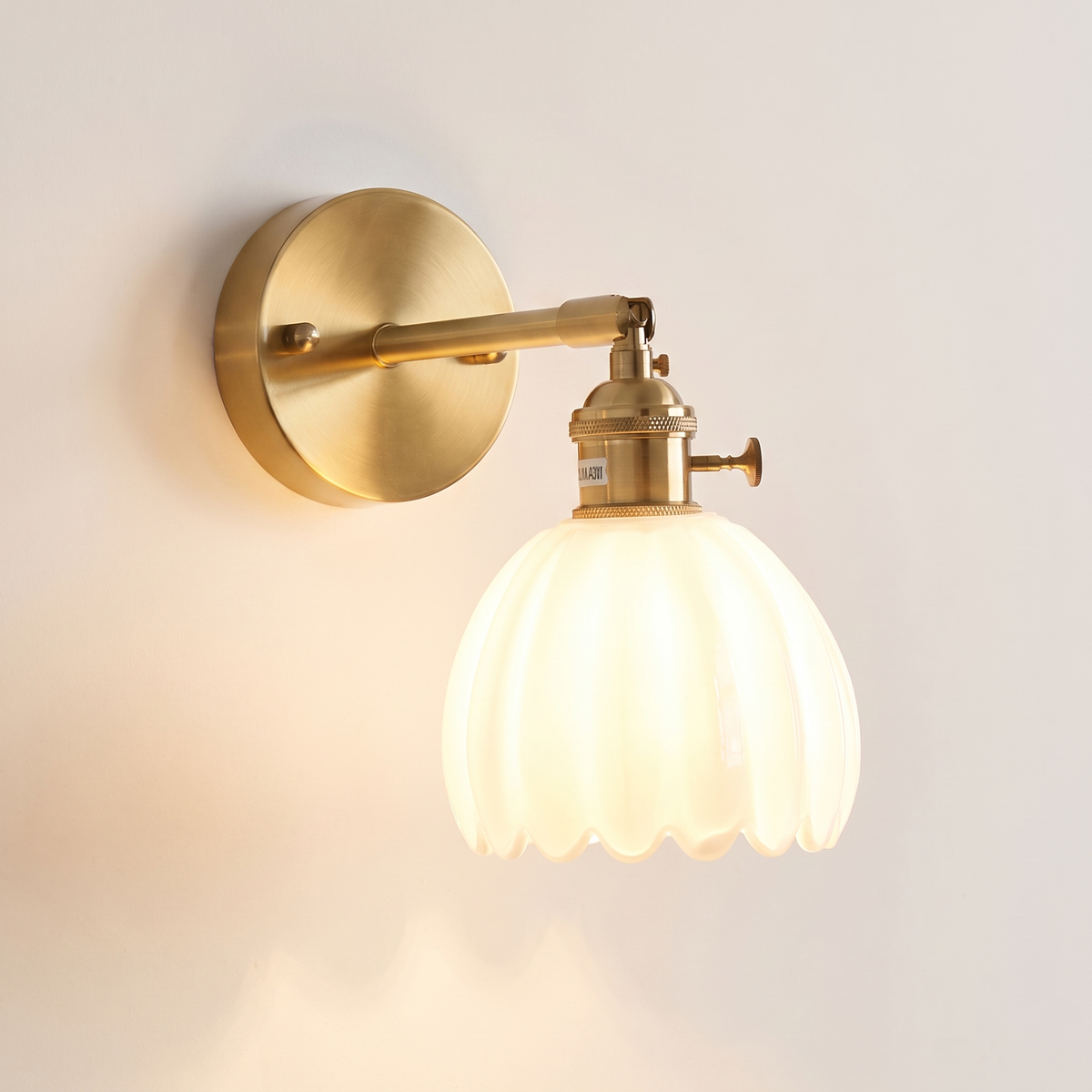 Freya Lotus Glass Wall Light