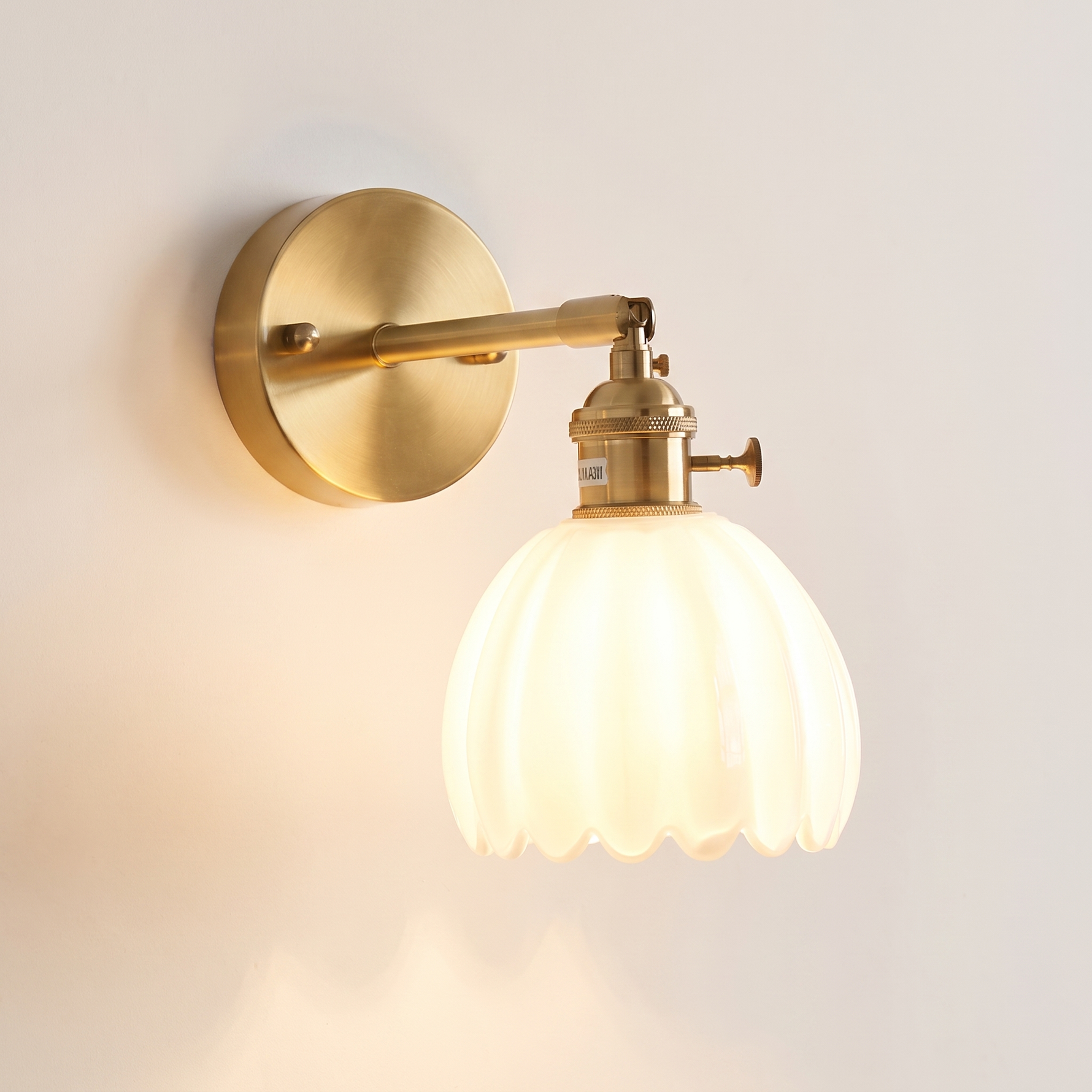 Freya Lotus Glass Wall Light