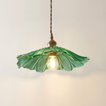 Dennehy Lotus Retro Glass Pendant Light