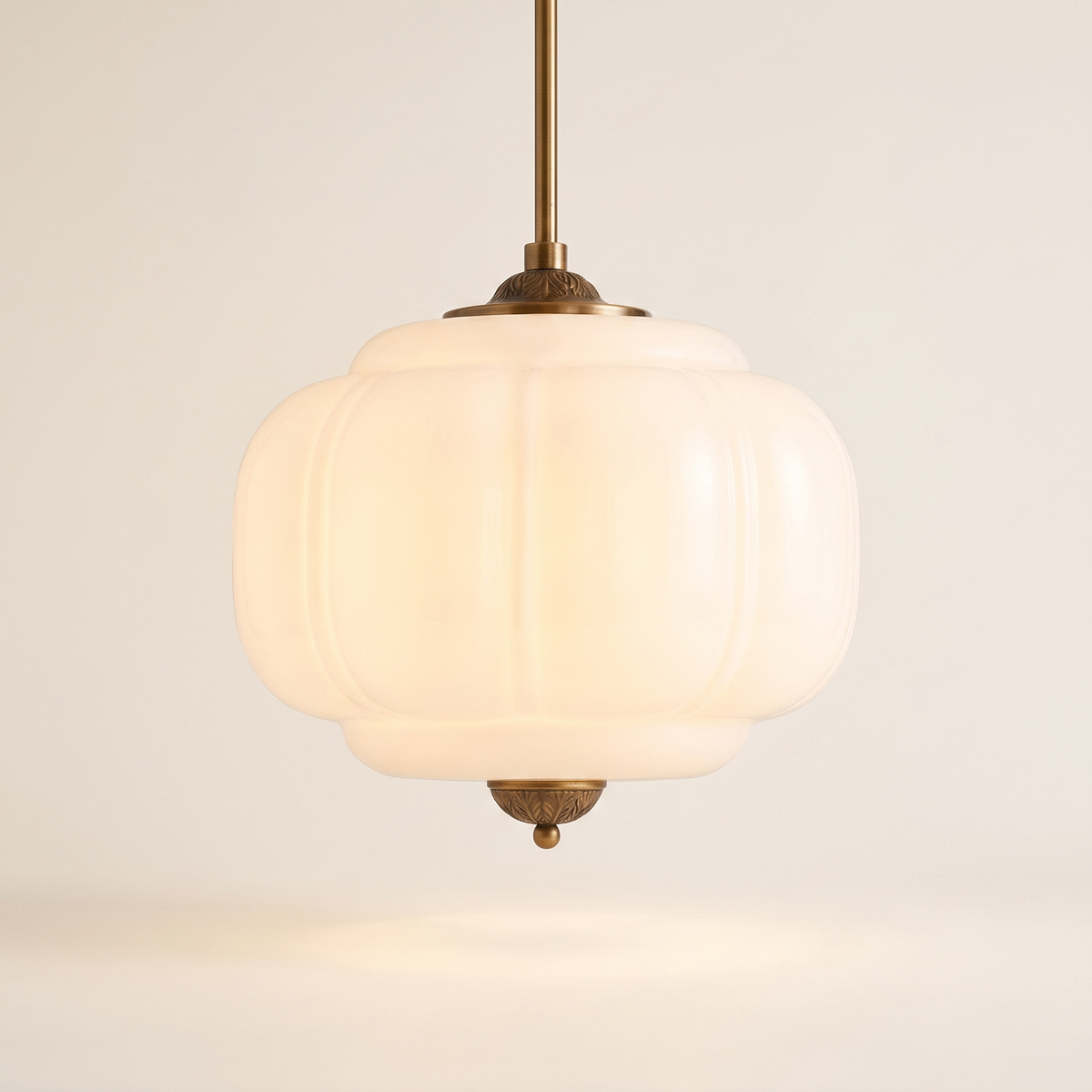 Liora Vintage Milk Glass Eloise Pendant Light