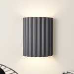 Rhea Resin Ribbed Wall Sconce