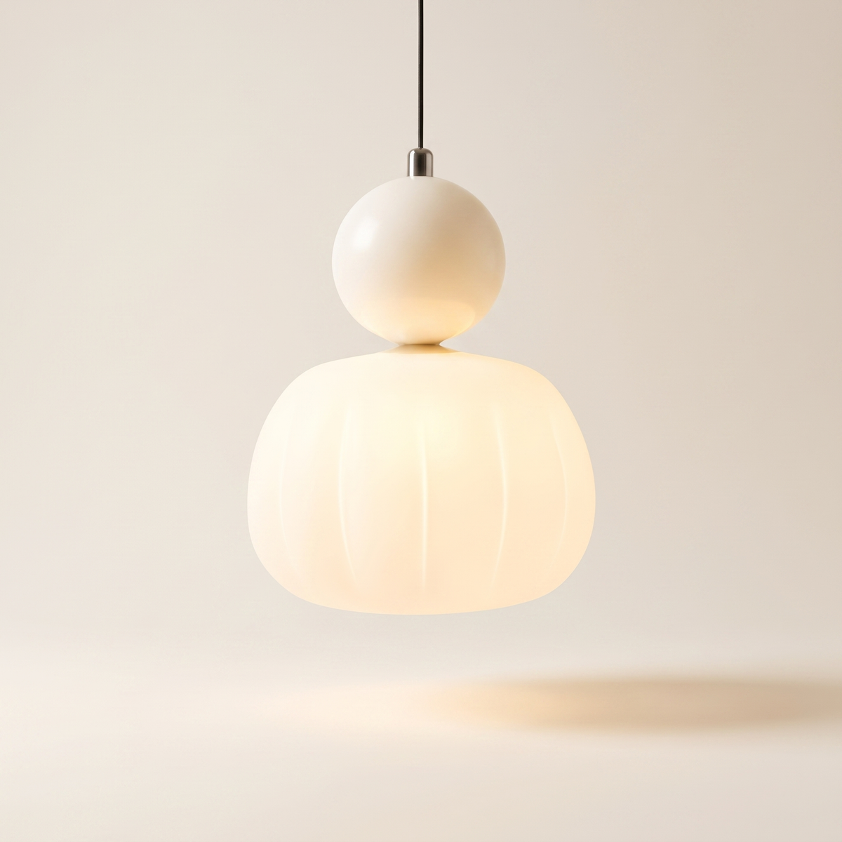 Scout Cream Art Deco Pendant Light