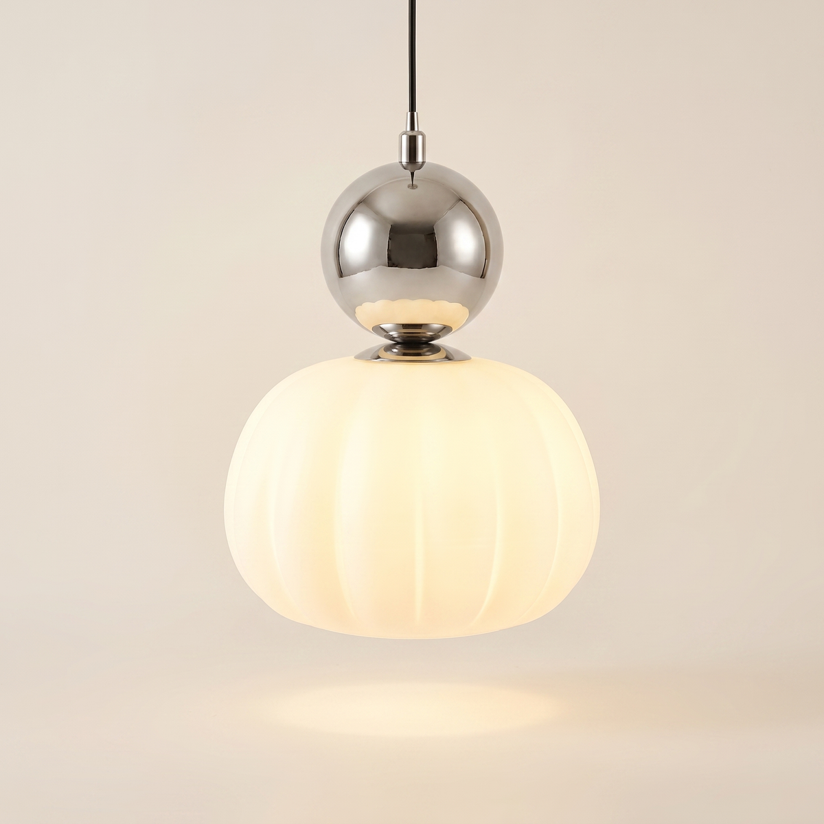 Scout Cream Art Deco Pendant Light