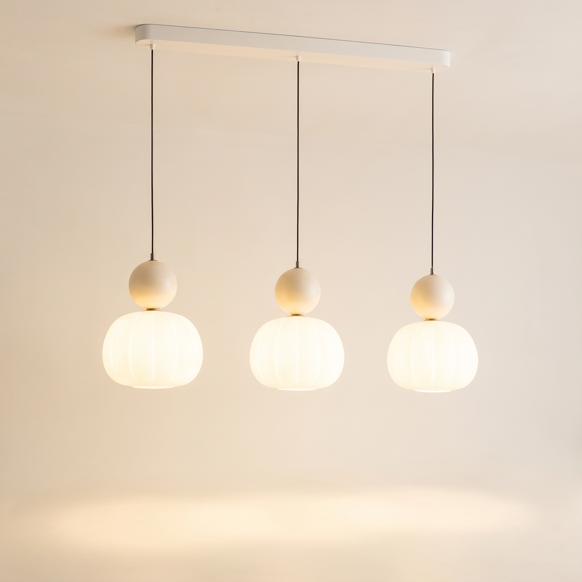 Scout Cream Art Deco Pendant Light