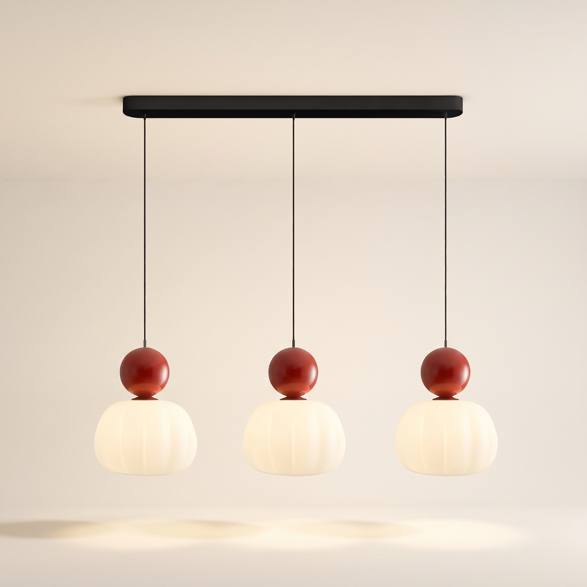 Scout Cream Art Deco Pendant Light