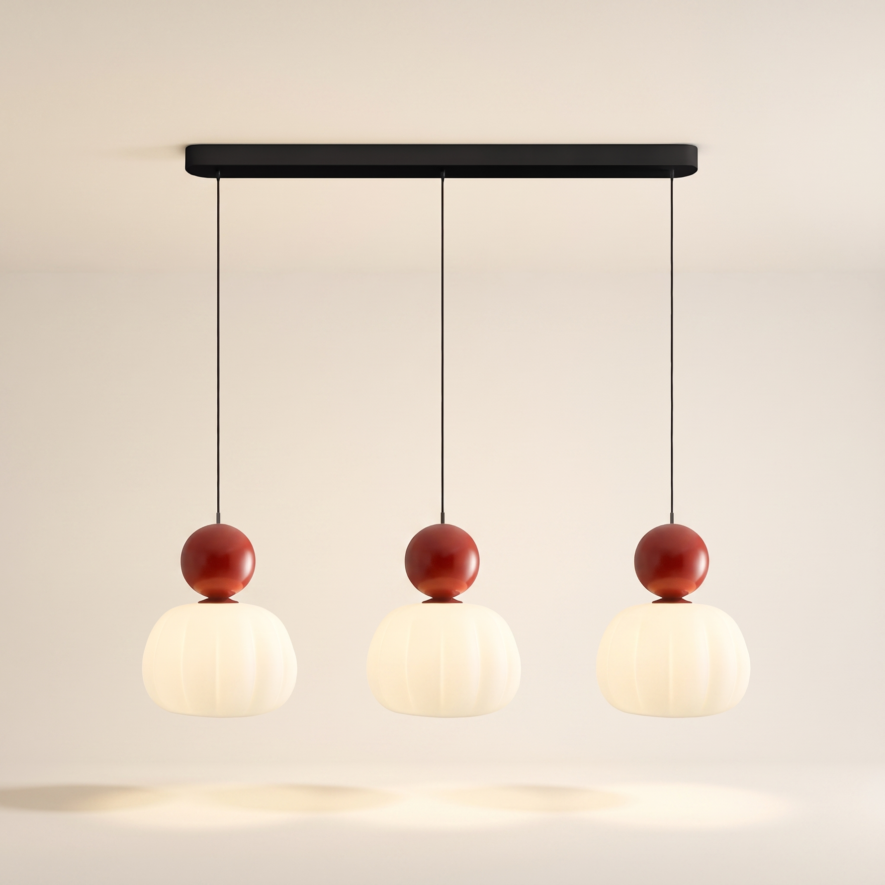 Scout Cream Art Deco Pendant Light