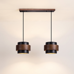 Orvina Wabi-Sabi Natural Travertine Cylinder Pendant Light