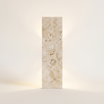 LED Outdoor Wall Sconce | Waterproof Natural Stone Light Fixture for Exterior Walls