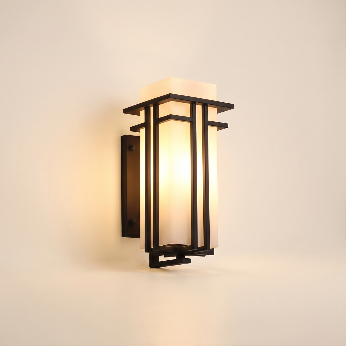 Velaro | IP65 Waterproof Outdoor Wall Lamp, Retro Industrial Iron Glass Sconce