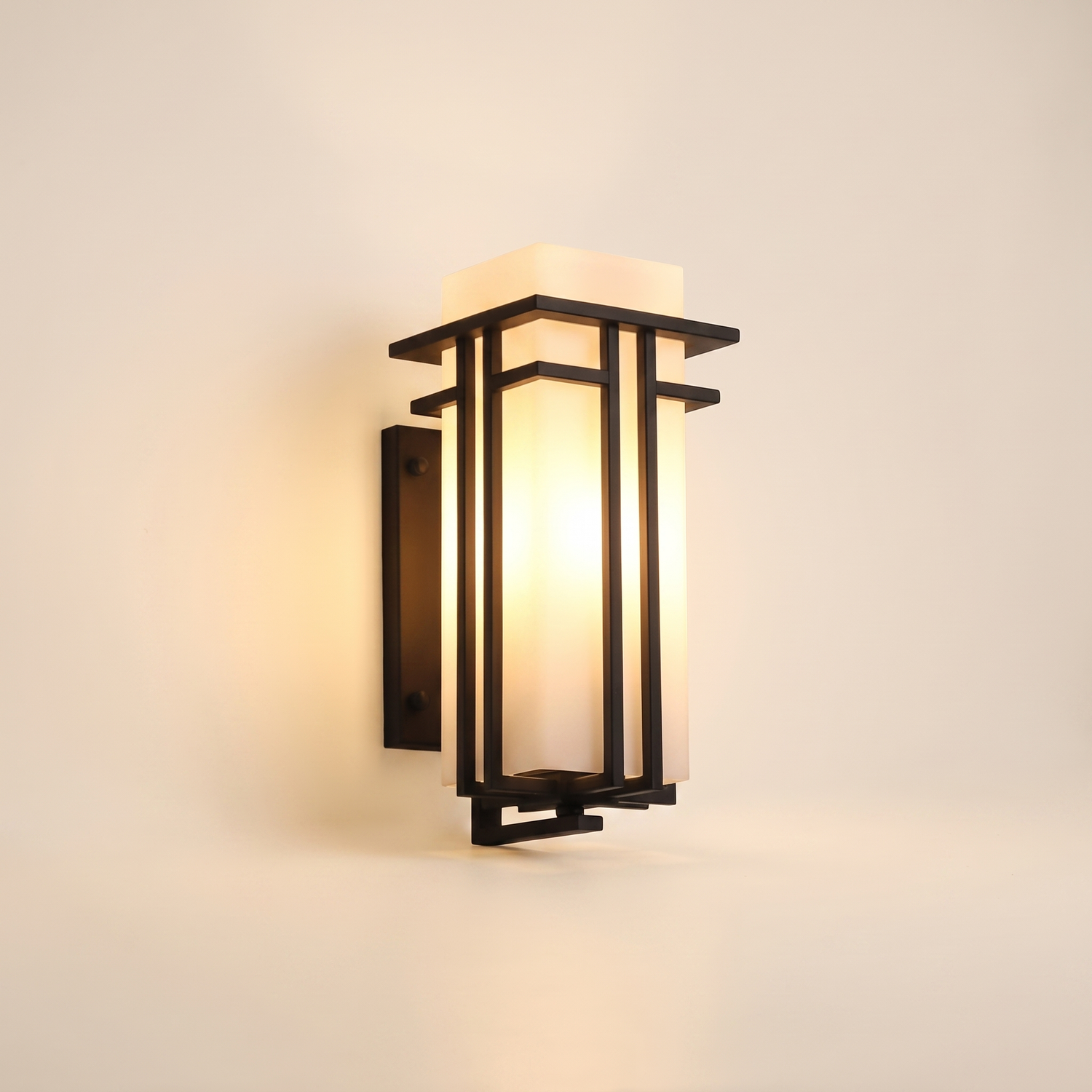 Velaro | IP65 Waterproof Outdoor Wall Lamp, Retro Industrial Iron Glass Sconce