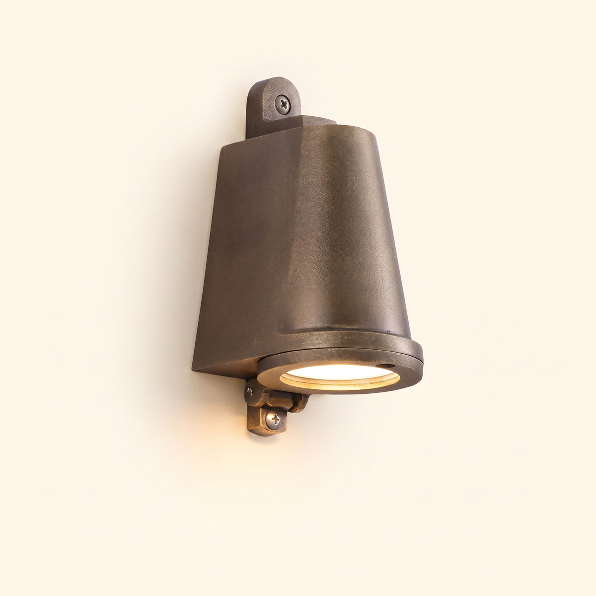 Rafael Modern Minimalist Outdoor Wall Lamp - Brushed Brass hero