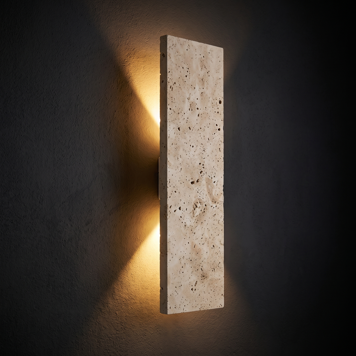 Terra Natural Stone Outdoor Wall Sconce 32cm - lifestyle