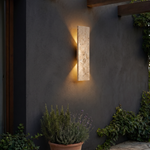Terra Natural Stone Outdoor Wall Sconce 42cm - lifestyle