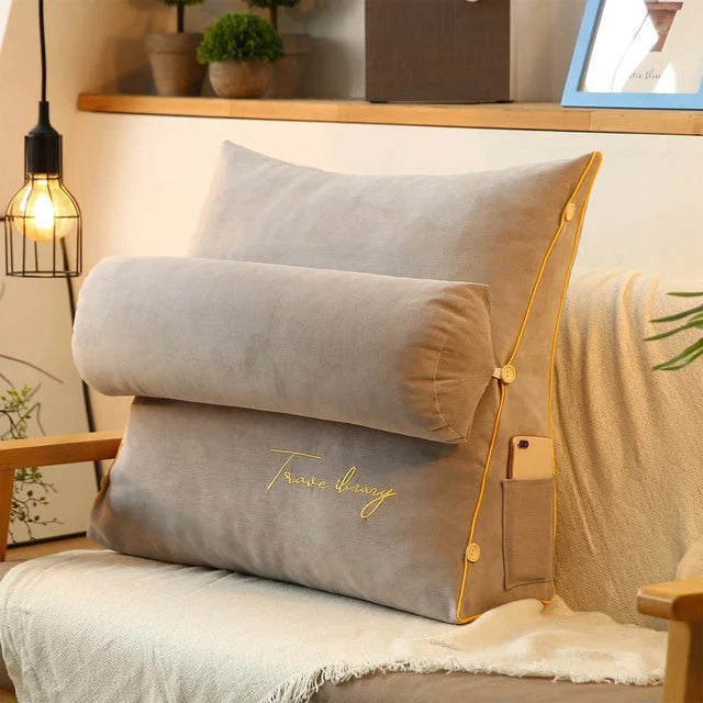 Readora Backrest Reading Pillow with Adjustable Headrest