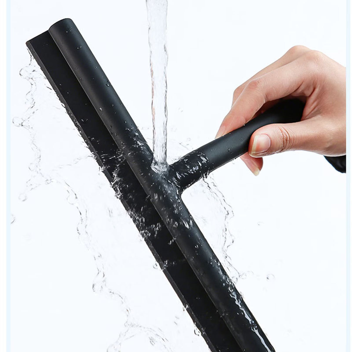 Shower Squeegee for Glass Doors with Silicone Blade