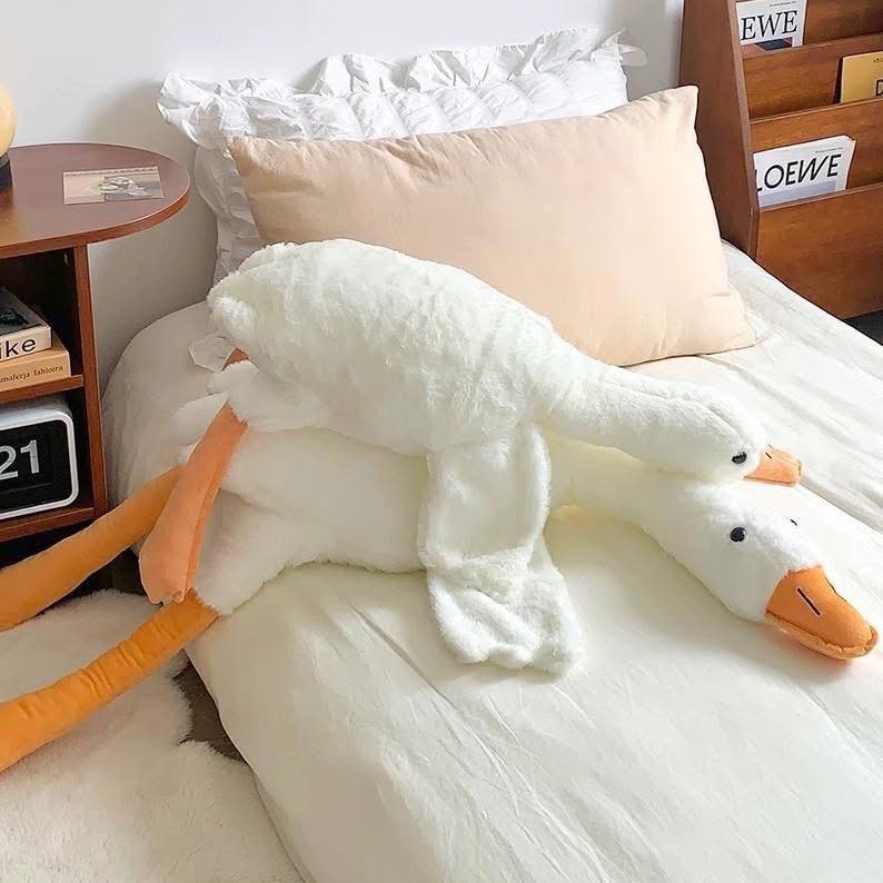 Goose Plush Body Pillow with Soft Huggable Design