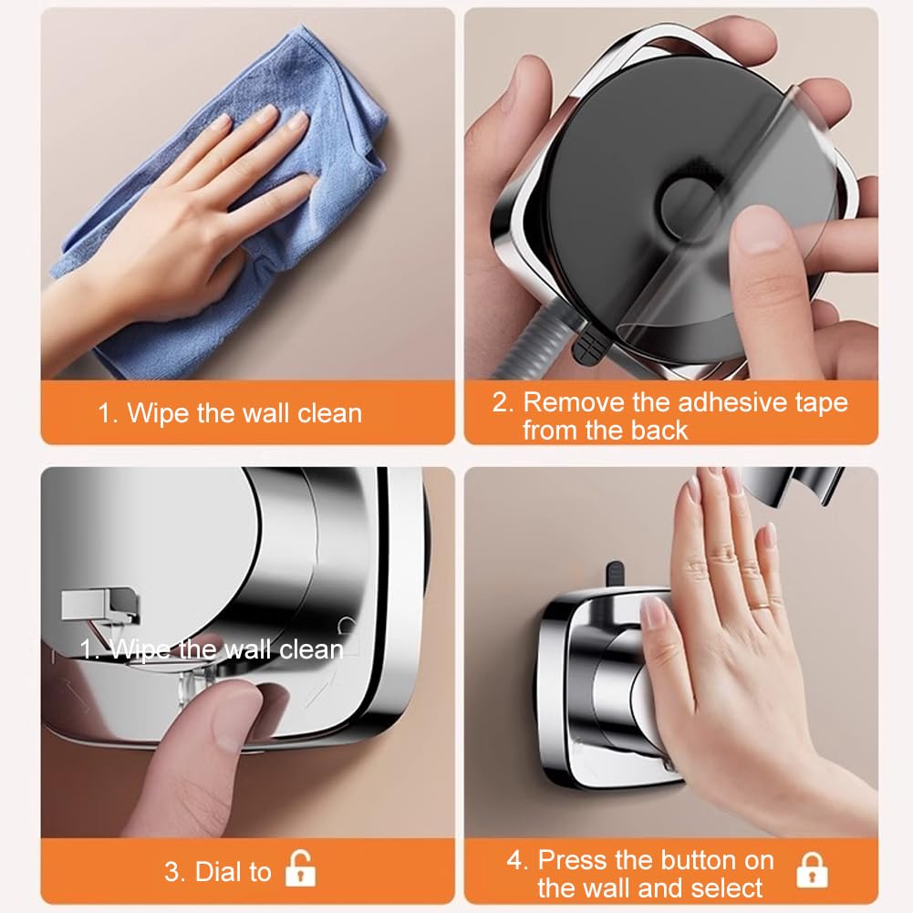 Shower Head Holder for Bathrooms with 360° Mount