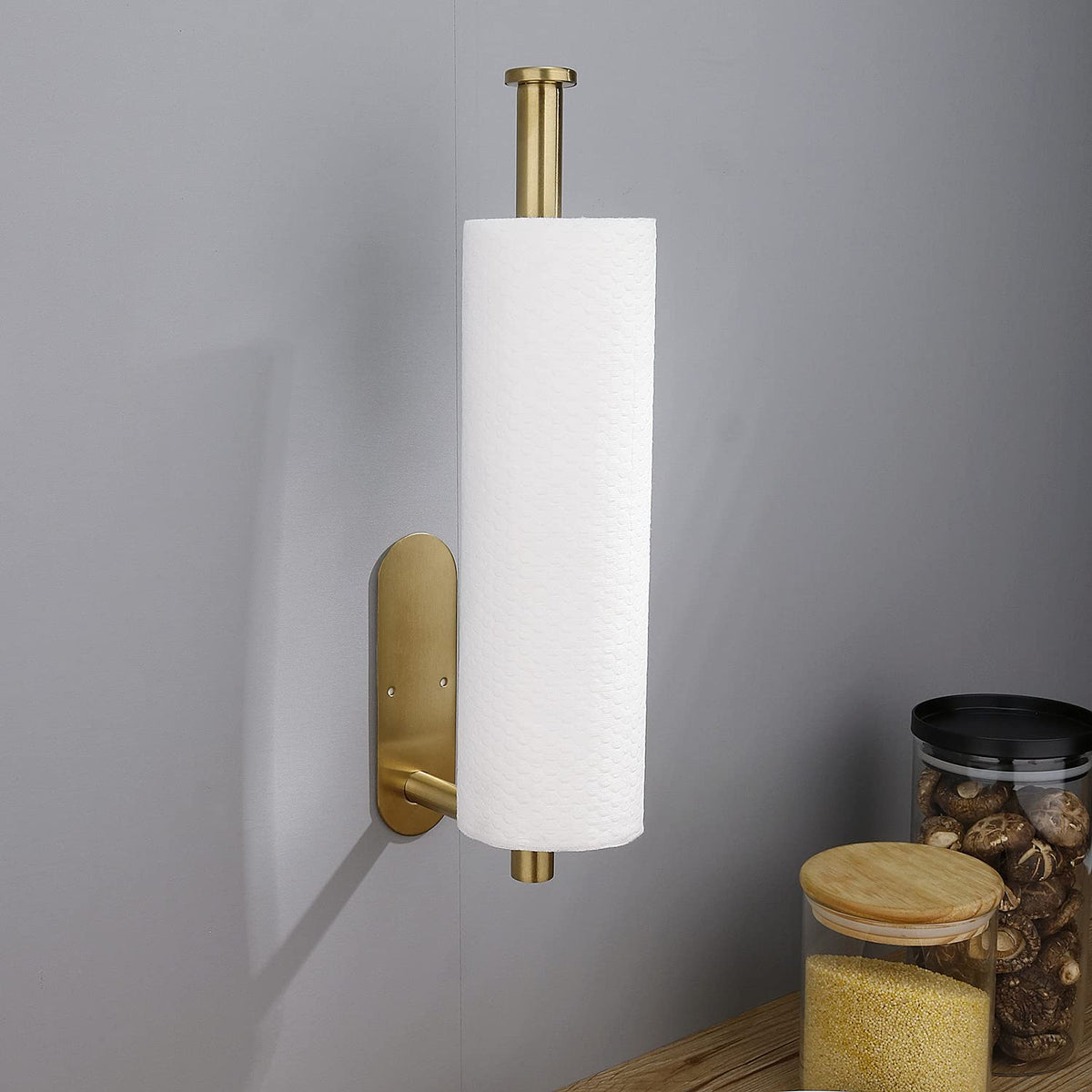Adhesive Towel Holder for Kitchens with No-Drill Mount