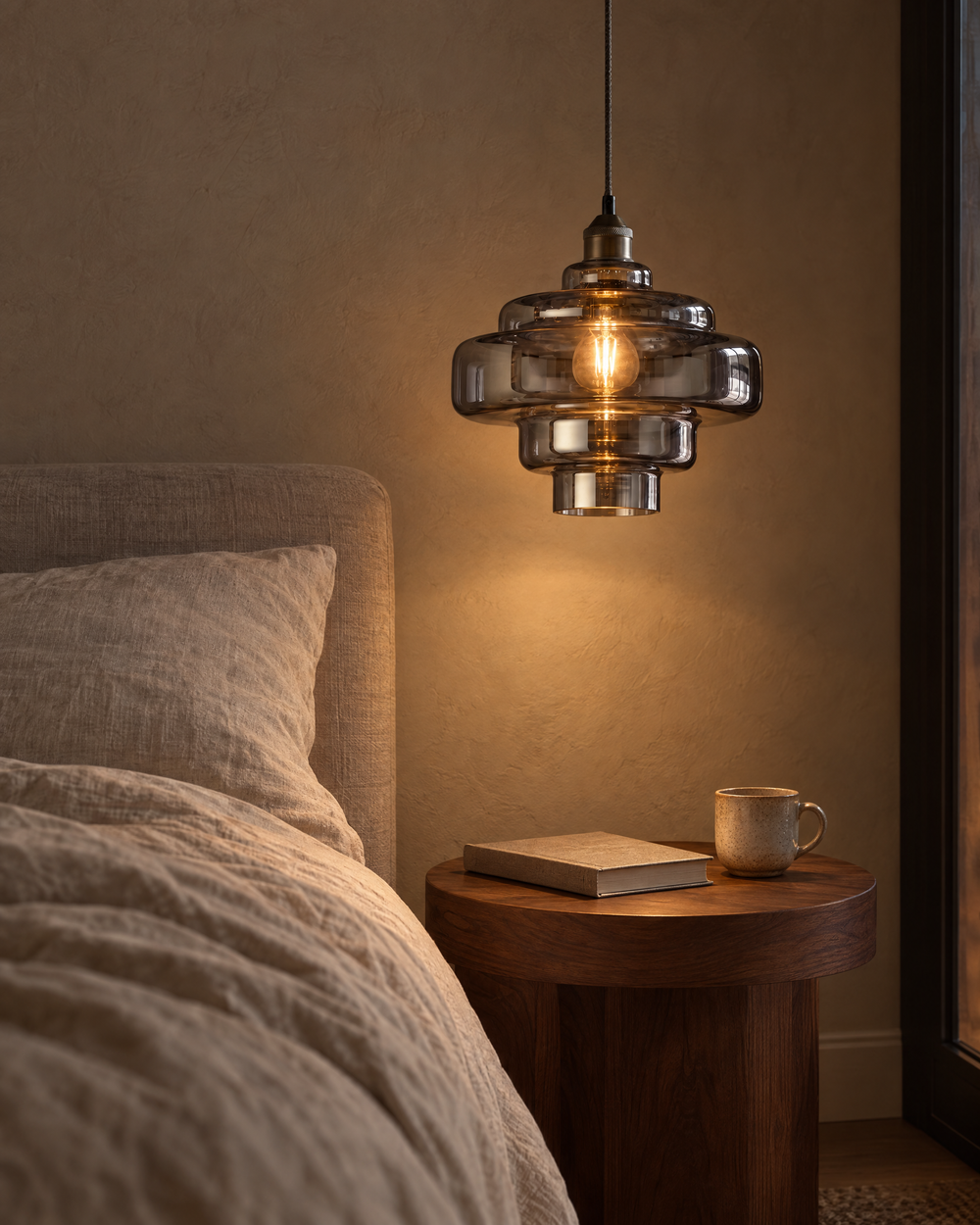 Smoke Grey: a calm bedside light
