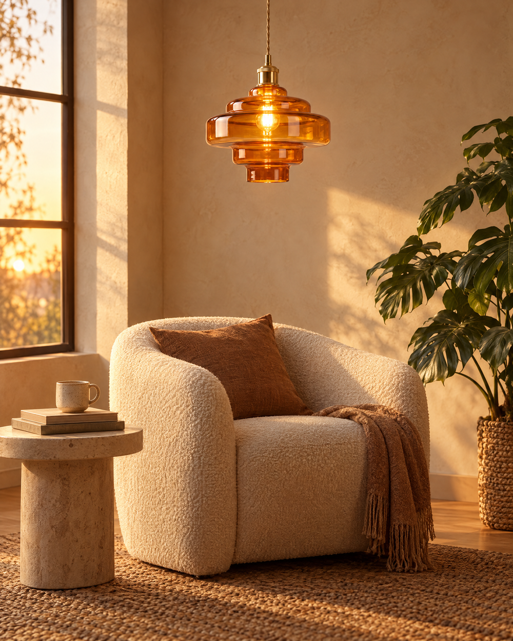 Amber Orange: a living-room accent