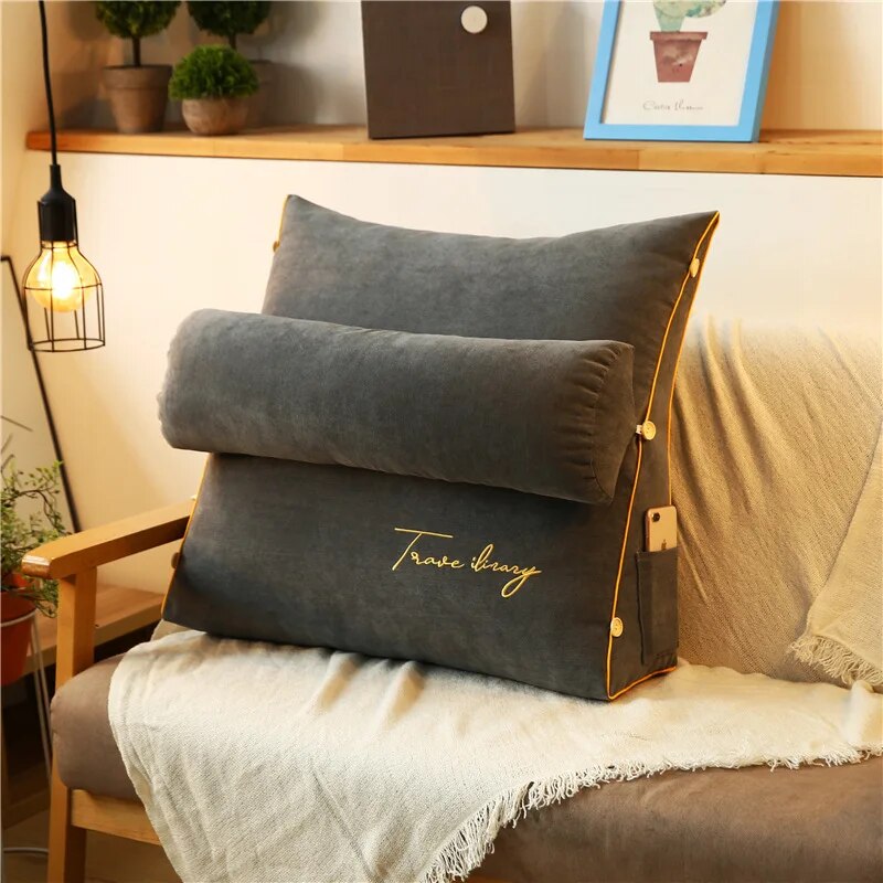 Readora Backrest Reading Pillow with Adjustable Headrest